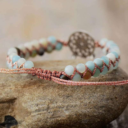 Braided Amazonite Spiritual Bracelet