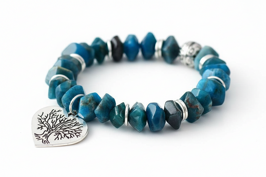 Tree of Life Apatite Stretch Bracelet