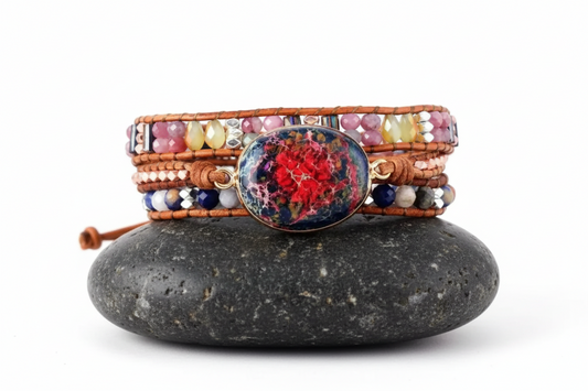 Tourmaline Jasper Wrap Bracelet