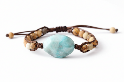 Amazonite Beaded Bracelet Embrace Tranquility and Style