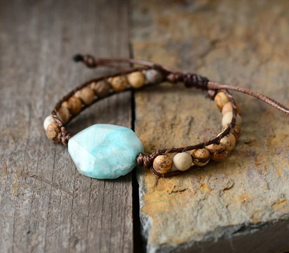 Amazonite Beaded Bracelet Embrace Tranquility and Style