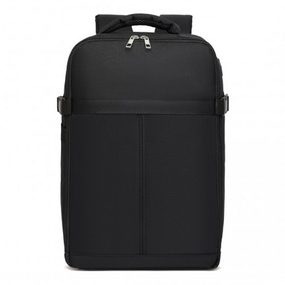 Kono Urban Smart 15L Carry-On Backpack with Luggage Strap – Ideal for Travel, Work & Daily Commute - Black