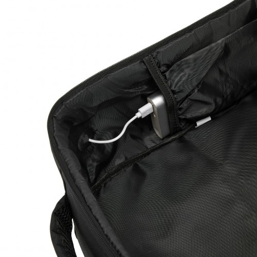 Kono Urban Smart 15L Carry-On Backpack with Luggage Strap – Ideal for Travel, Work & Daily Commute - Black