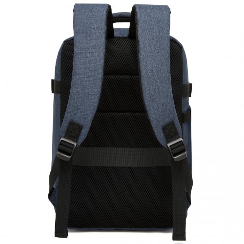 Kono Urban Smart 15L Carry-On Backpack with Luggage Strap – Ideal for Travel, Work & Daily Commute - Navy