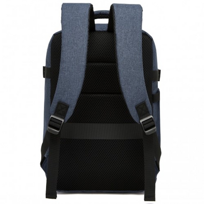 Kono Urban Smart 15L Carry-On Backpack with Luggage Strap – Ideal for Travel, Work & Daily Commute - Navy