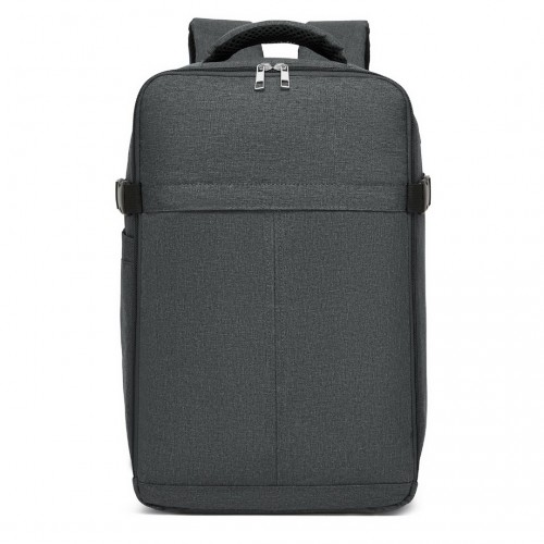 Kono Urban Smart 15L Carry-On Backpack with Luggage Strap – Ideal for Travel, Work & Daily Commute - Dark Grey