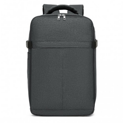 Kono Urban Smart 15L Carry-On Backpack with Luggage Strap – Ideal for Travel, Work & Daily Commute - Dark Grey