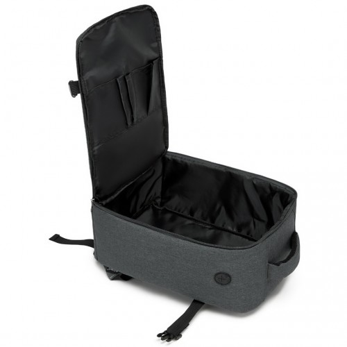 Kono Urban Smart 15L Carry-On Backpack with Luggage Strap – Ideal for Travel, Work & Daily Commute - Dark Grey