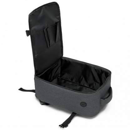 Kono Urban Smart 15L Carry-On Backpack with Luggage Strap – Ideal for Travel, Work & Daily Commute - Dark Grey