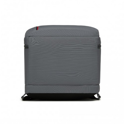 Kono 20L Cabin Backpack - Water-Resistant Travel Daypack with Red Trim for 15.6” Laptop - Grey