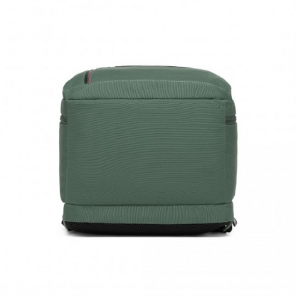 Kono 20L Cabin Backpack with Red Trim for 15.6” Laptop – Water-Resistant Travel Daypack with Luggage Strap - Green