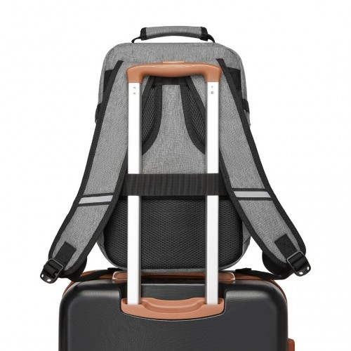 Kono Multi-purpose Business Carry-On Backpack - Fits 15.6" Laptop, Ideal for Work, Travel & Daily Commute - Grey