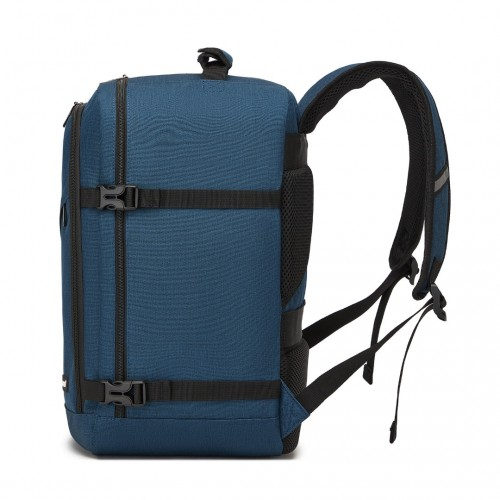 Kono Multi-purpose Business Carry-On Backpack - Fits 15.6" Laptop, Ideal for Work, Travel & Daily Commute - Navy