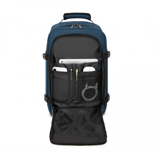 Kono Multi-purpose Business Carry-On Backpack - Fits 15.6" Laptop, Ideal for Work, Travel & Daily Commute - Navy