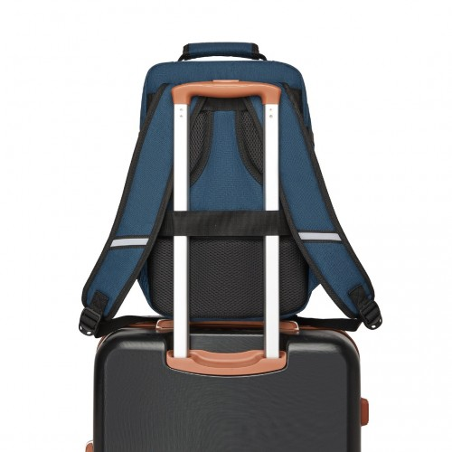 Kono Multi-purpose Business Carry-On Backpack - Fits 15.6" Laptop, Ideal for Work, Travel & Daily Commute - Navy