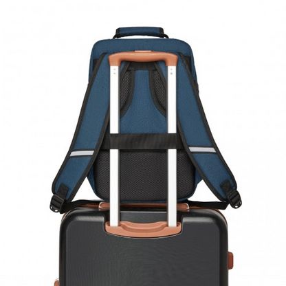 Kono Multi-purpose Business Carry-On Backpack - Fits 15.6" Laptop, Ideal for Work, Travel & Daily Commute - Navy