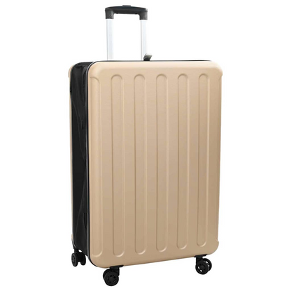 vidaXL Suitcase Folding Champagne 50 x 30 x 76 cm ABS Plastic