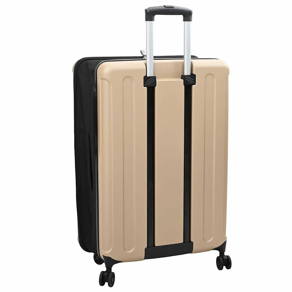 vidaXL Suitcase Folding Champagne 50 x 30 x 76 cm ABS Plastic