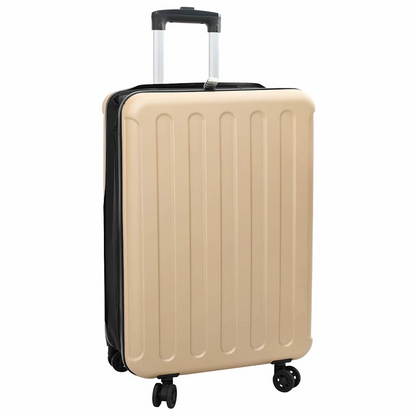 vidaXL Suitcase Folding Champagne 43 x 27 x 66 cm ABS Plastic
