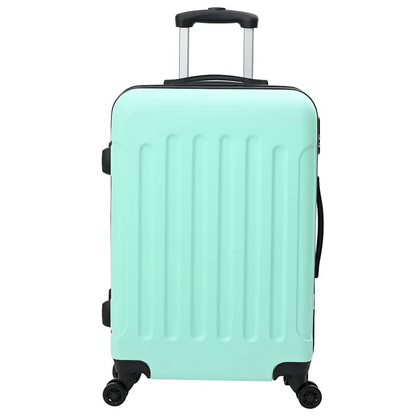 vidaXL Suitcase with Lock 3 pcs Mint green 50 x 31 x 78 cm ABS Plastic