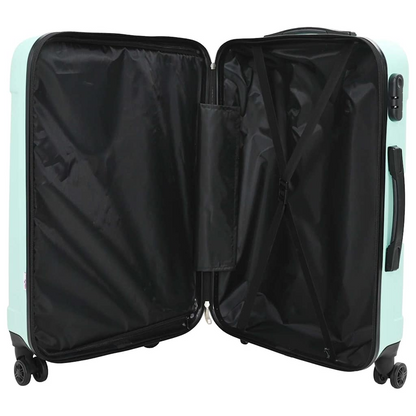 vidaXL Suitcase with Lock 3 pcs Mint green 50 x 31 x 78 cm ABS Plastic