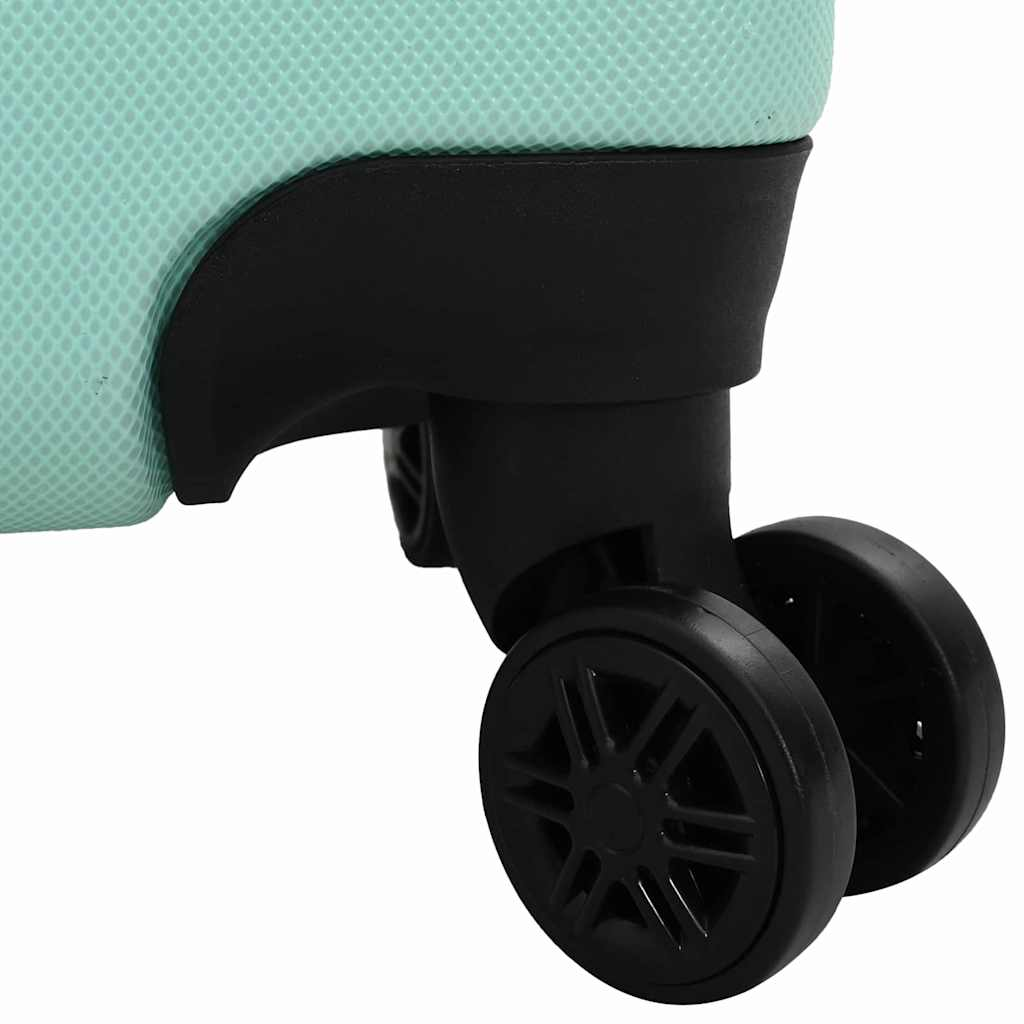 vidaXL Suitcase with Lock 3 pcs Mint green 50 x 31 x 78 cm ABS Plastic