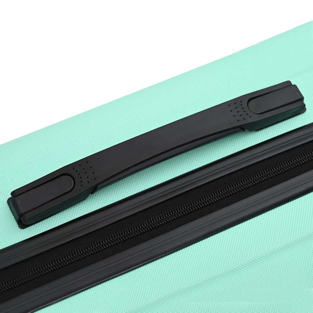 vidaXL Suitcase with Lock 3 pcs Mint green 50 x 31 x 78 cm ABS Plastic