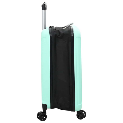 vidaXL Suitcase Folding Mint green 43 x 27 x 66 cm ABS Plastic