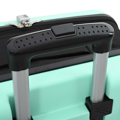 vidaXL Suitcase Folding Mint green 43 x 27 x 66 cm ABS Plastic