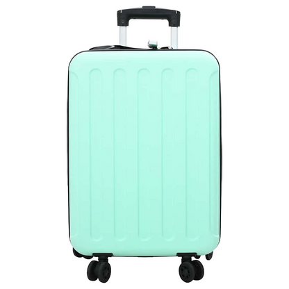 vidaXL Suitcase Folding Mint Green - Durable 34 x 23 x 55.5 cm ABS Plastic Travel Luggage