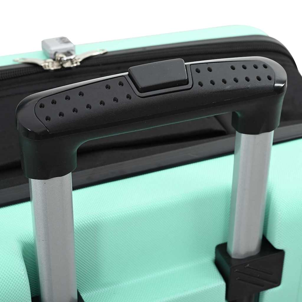 vidaXL Suitcase Folding Mint Green - Durable 34 x 23 x 55.5 cm ABS Plastic Travel Luggage