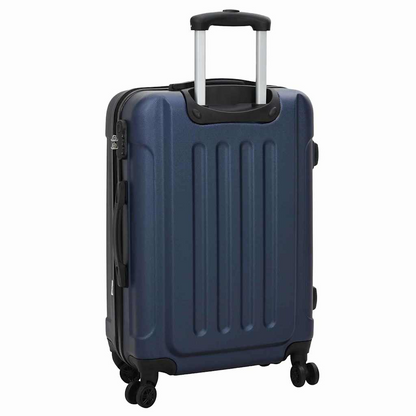 vidaXL Suitcase with Lock 3 pcs Dark Blue 50 x 31 x 78 cm ABS Plastic