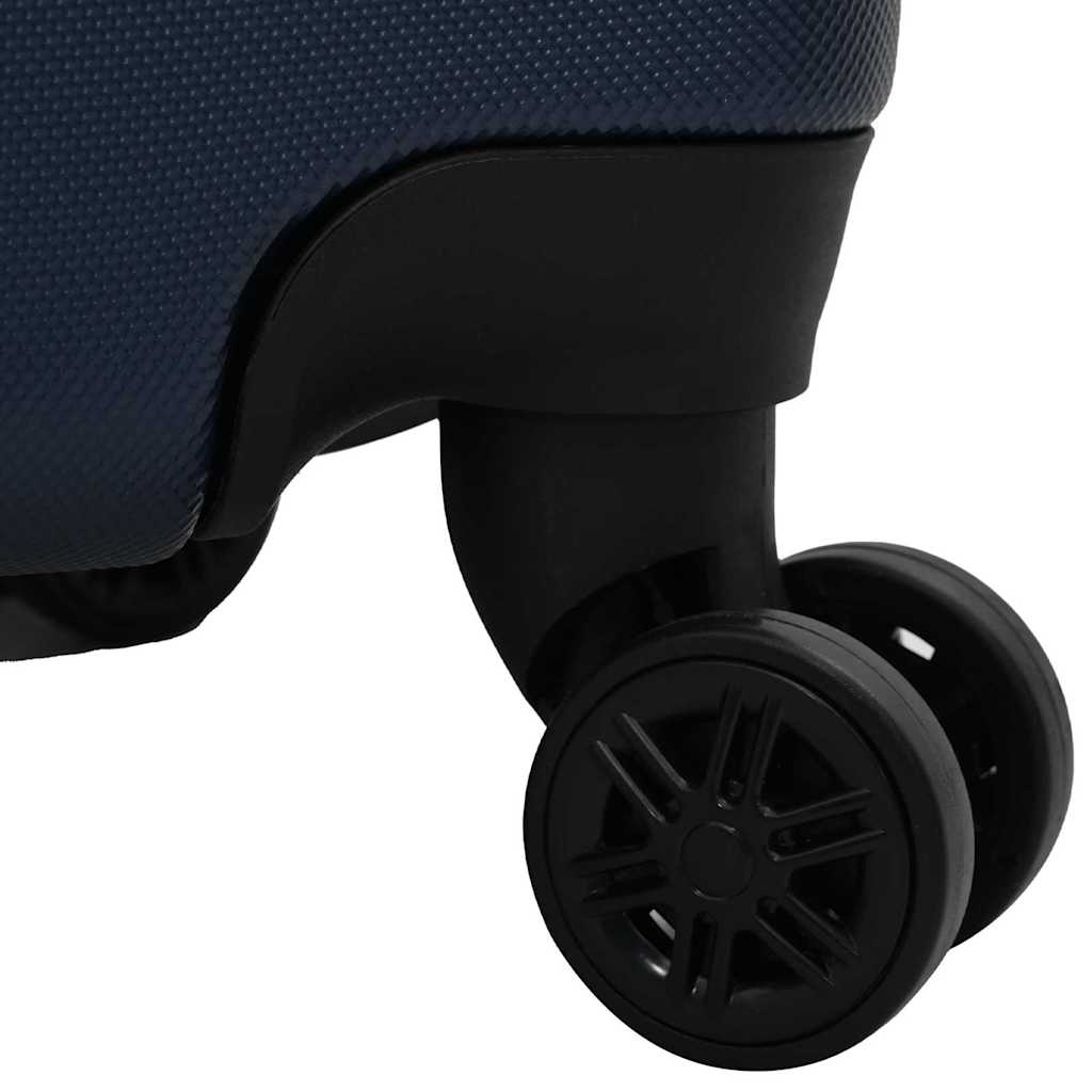 vidaXL Suitcase with Lock 3 pcs Dark Blue 50 x 31 x 78 cm ABS Plastic