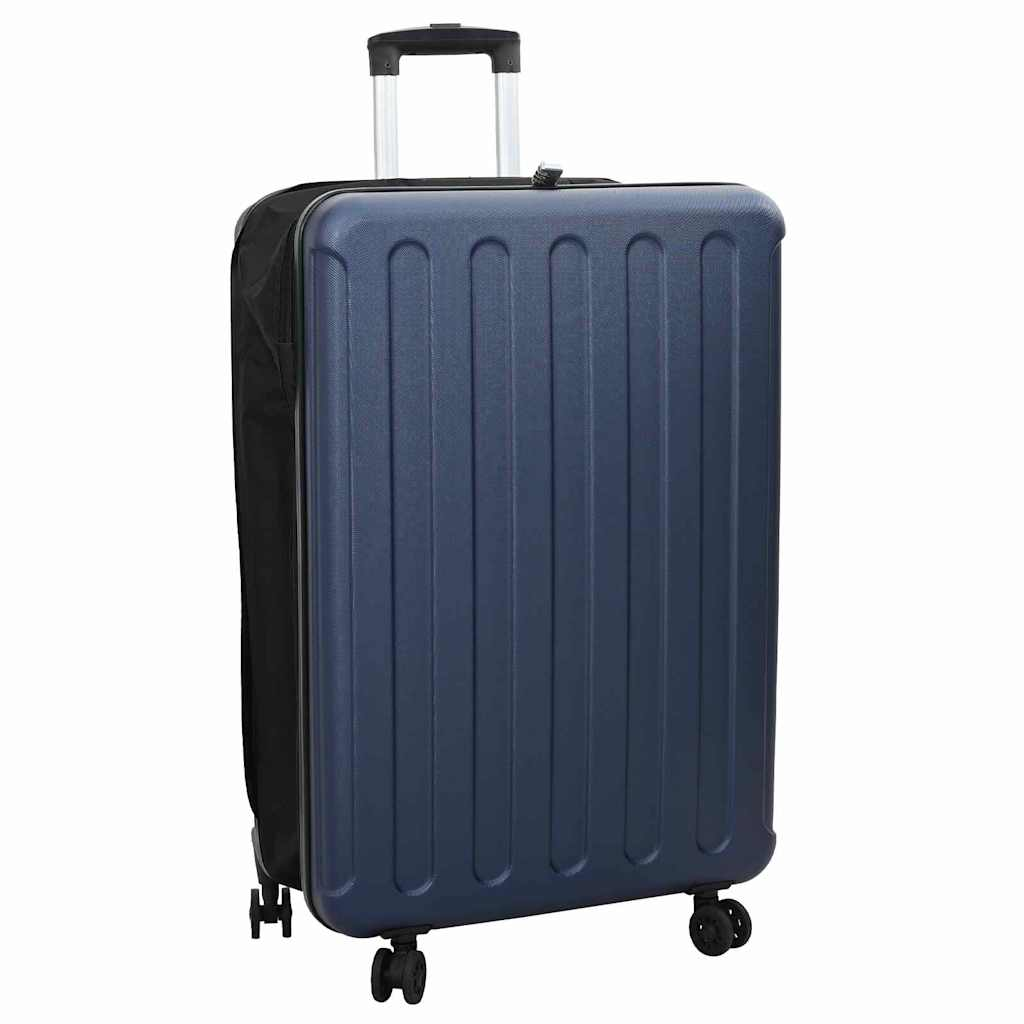 vidaXL Suitcase Folding Dark blue 50 x 30 x 76 cm ABS Plastic
