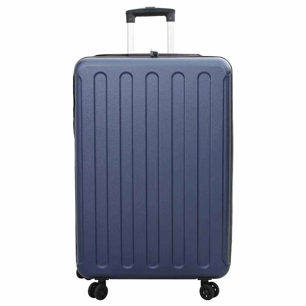 vidaXL Suitcase Folding Dark blue 50 x 30 x 76 cm ABS Plastic