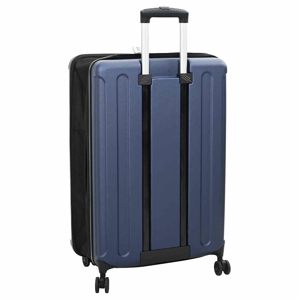 vidaXL Suitcase Folding Dark blue 50 x 30 x 76 cm ABS Plastic