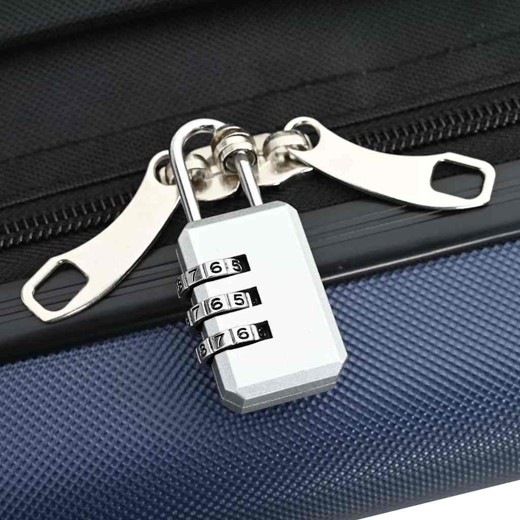 vidaXL Suitcase Folding Dark blue 50 x 30 x 76 cm ABS Plastic