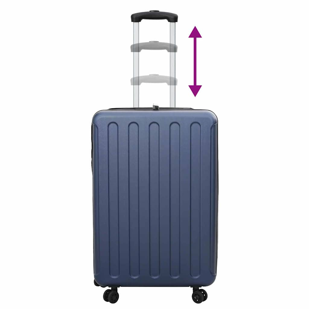 vidaXL Suitcase Folding Dark blue 50 x 30 x 76 cm ABS Plastic