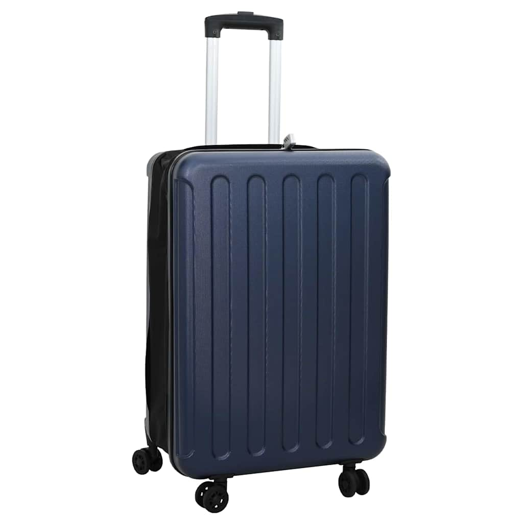 vidaXL Suitcase Folding Dark blue 43 x 27 x 66 cm ABS Plastic