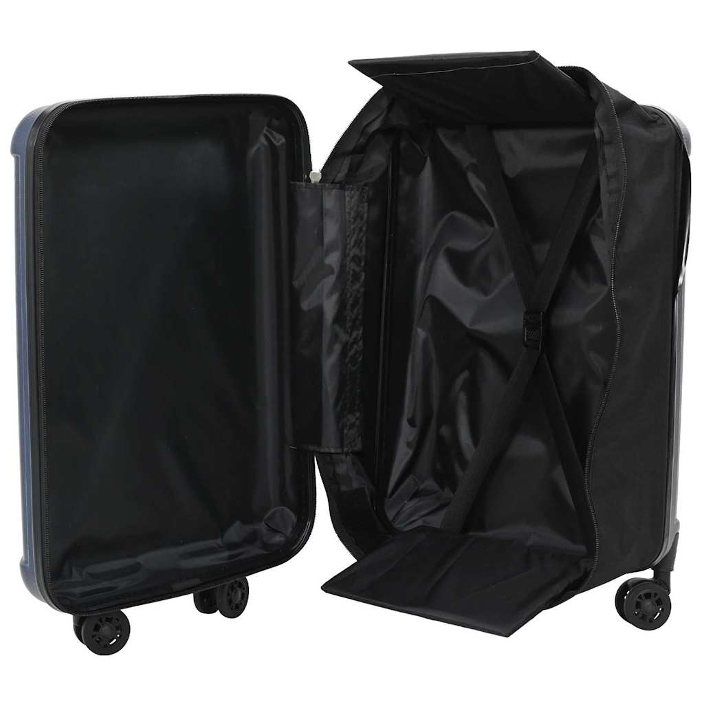 vidaXL Suitcase Folding Dark blue 43 x 27 x 66 cm ABS Plastic