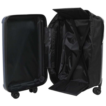 vidaXL Suitcase Folding Dark blue 43 x 27 x 66 cm ABS Plastic