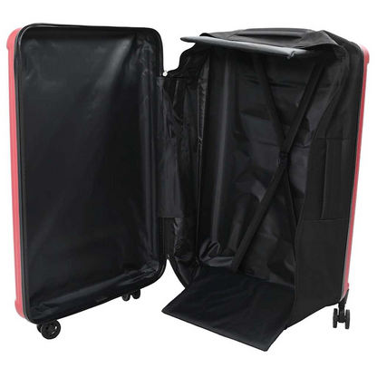 vidaXL Suitcase Folding with Lock Red 50 x 30 x 76 cm ABS Plastic