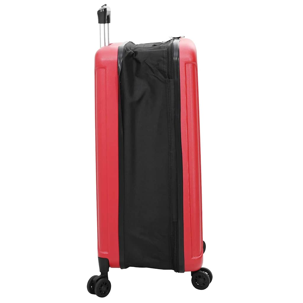 vidaXL Suitcase Folding with Lock Red 50 x 30 x 76 cm ABS Plastic
