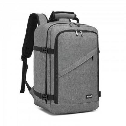 Kono Multi-purpose Business Carry-On Backpack - Fits 15.6" Laptop, Ideal for Work, Travel & Daily Commute - Grey