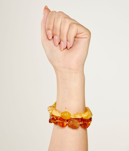 Yellow Tone Unisex Bracelet