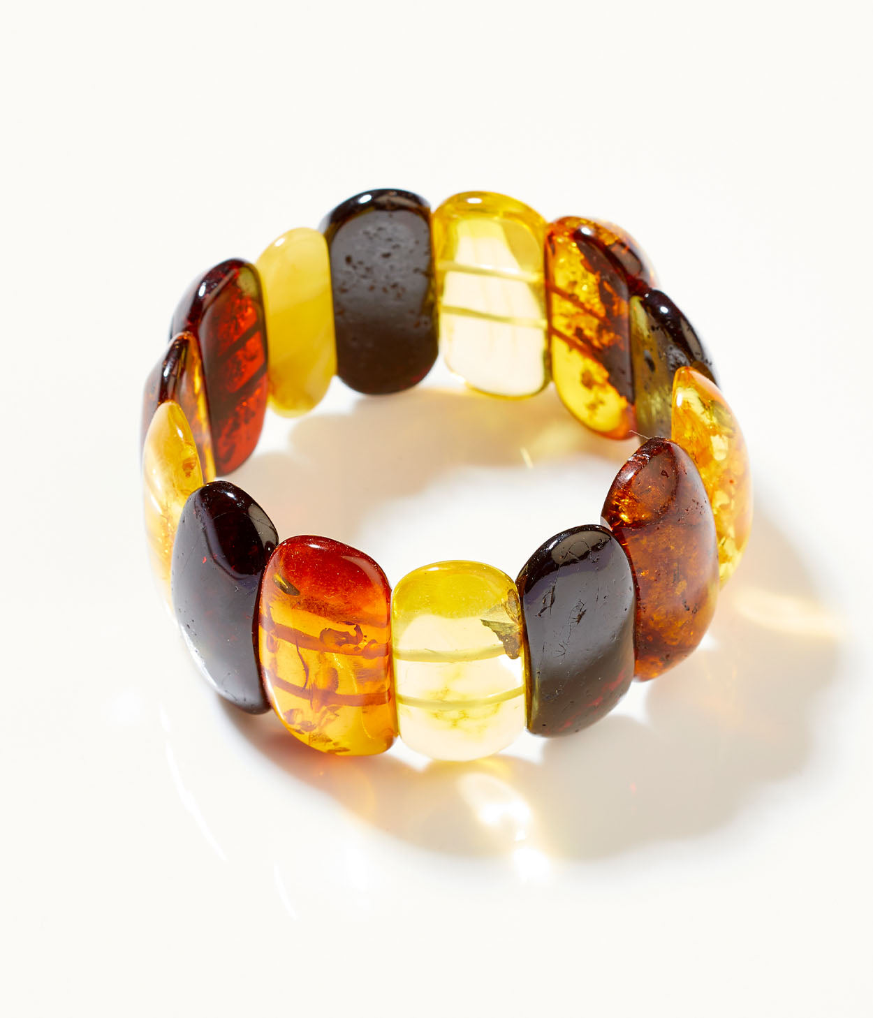 Multicolour Amber Stripe Bracelet