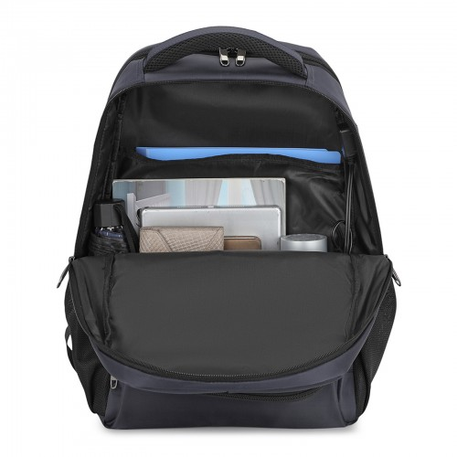 Kono Functional Travel Backpack with USB Charging Port - Navy | EM2130